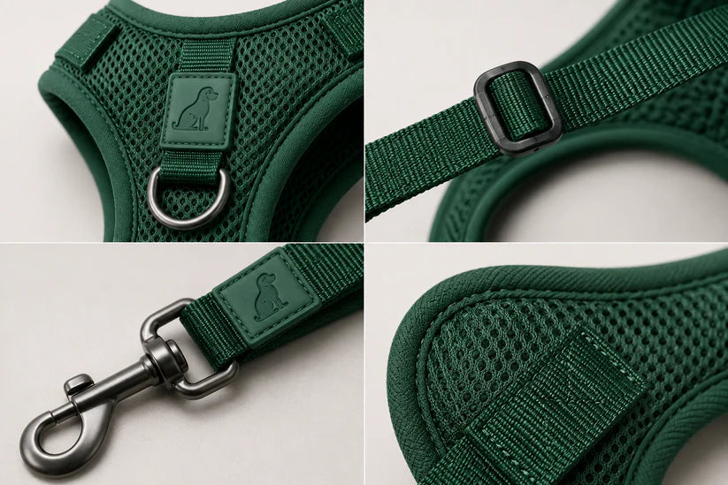 Breathable Dog Vest Harness Set