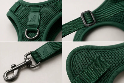 Breathable Dog Vest Harness Set