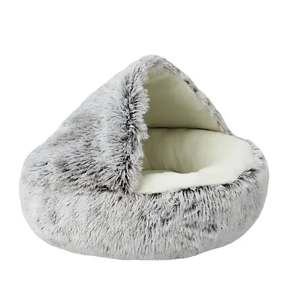 Covered Hooded Cat Bed and Small Dog Cave